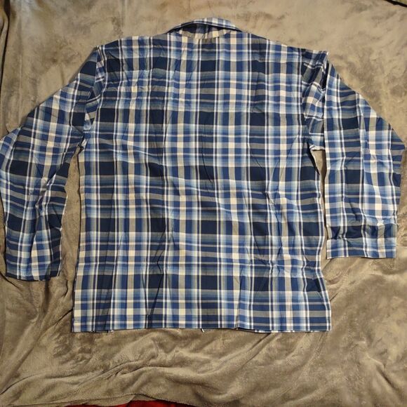 Polo Ralph Lauren P199RL Birdseye 100% Cotton Woven Sleepwear Top ~ Large - Picture 2 of 7